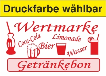 1000 Wertmarken "Getränkebon"